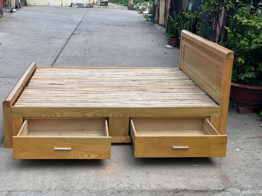 GIƯỜNG GỖ SỒI 1M8X2M. Mua bán Giường, chăn ga gối nệm tại Quận Bình Tân Tp Hồ Chí Minh được đăng bởi HÀNG THANH LÝ NỘI THẤT 268 hình 4