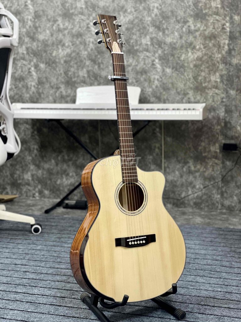 đàn guitar acoustic mahogany full gỗ thịt