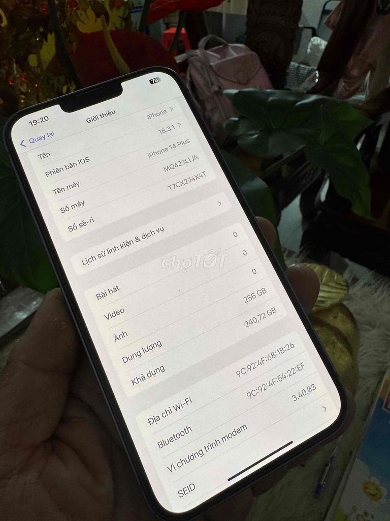 iPhone 14 plus 256G qte mỹ