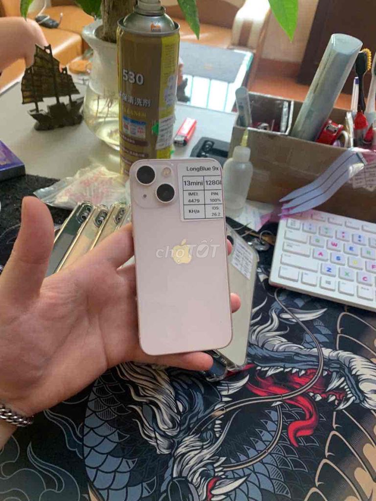 iPhone 13 Mini 128GB Hồng - Bản Quốc Tế. Mua bán Điện thoại tại Quận Cầu Giấy Hà Nội được đăng bởi Long blue 9x hình 1