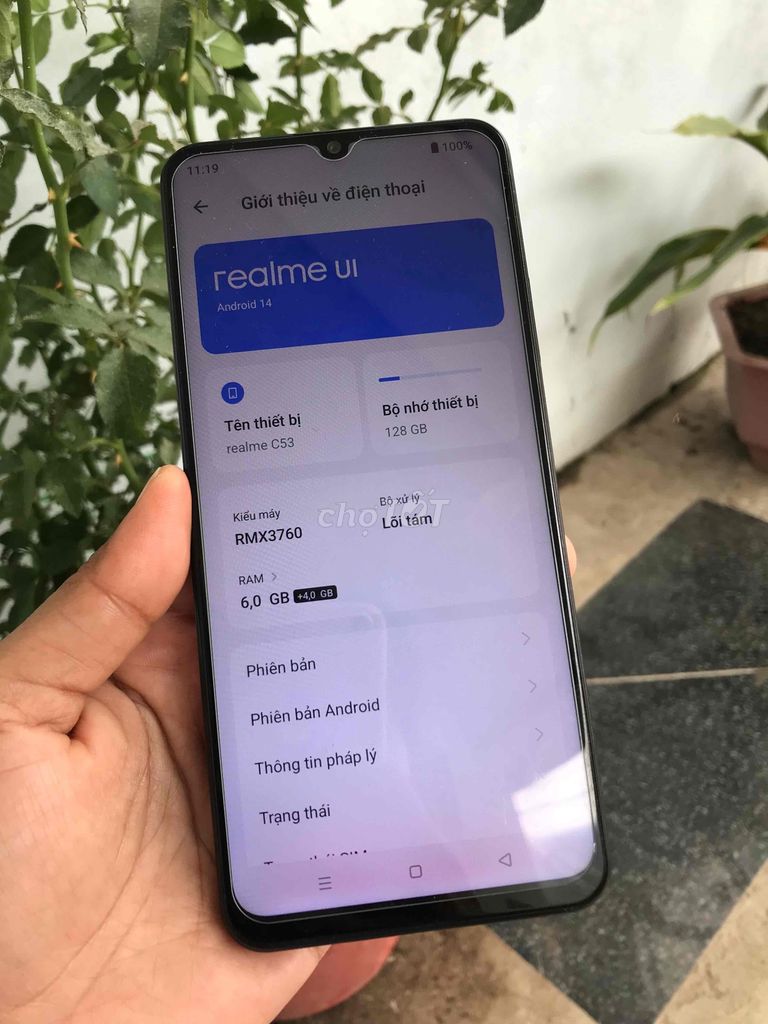 realme C53 gam6/128 nguyên zin.full tốt màn to