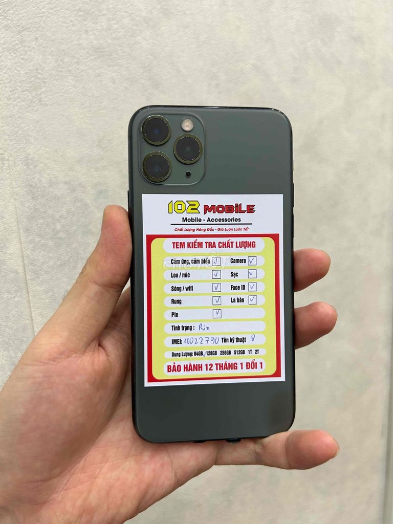 iPhone 11 Pro 64GB máy đẹp keng full chức năng. Mua bán Điện thoại tại Thành phố Buôn Ma Thuột Đắk Lắk được đăng bởi Nguyễn Hoàng hình 1