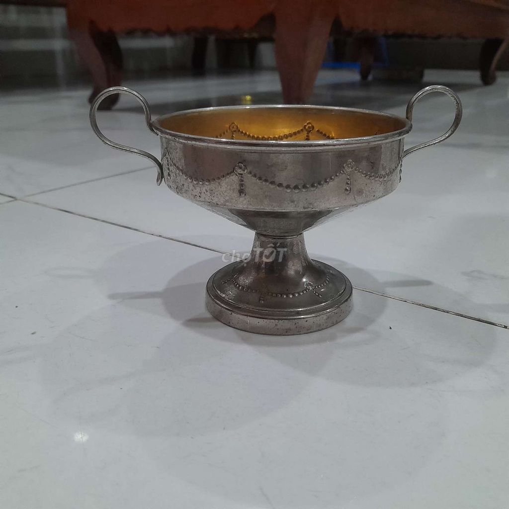 Cúp Đồng xi bạc 9cm Bạc