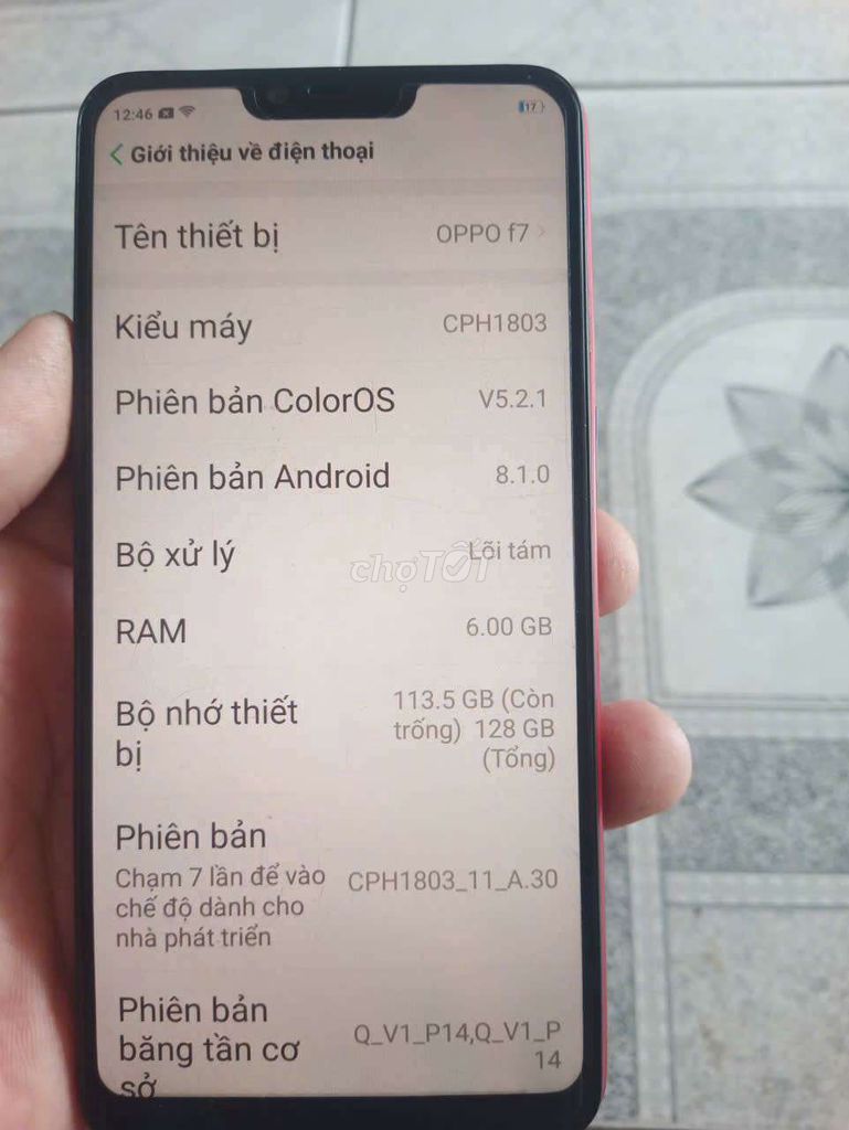 Oppo F7 128GB Đỏ. Mua bán Điện thoại tại Quận Bình Tân Tp Hồ Chí Minh được đăng bởi Tai Phat hình 1