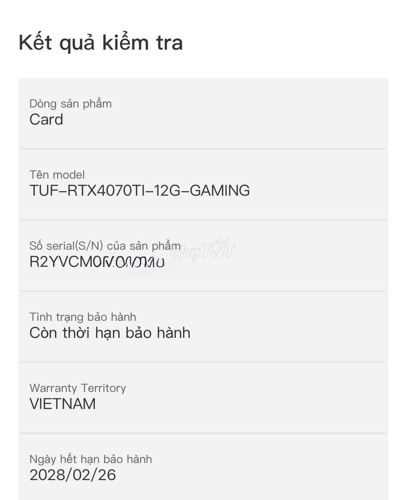 RTX 4070ti Asus TUF Gaming 12GB