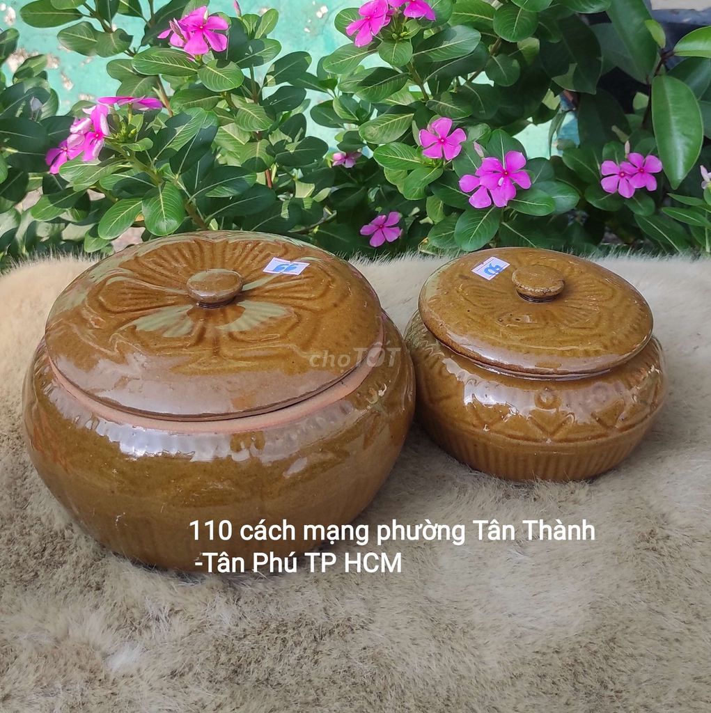 Thố đựng gia vị men da lươn. Mua bán Nội thất, đồ gia dụng khác tại Quận Tân Phú Tp Hồ Chí Minh được đăng bởi Gốm Sứ Hà Thành hình 2