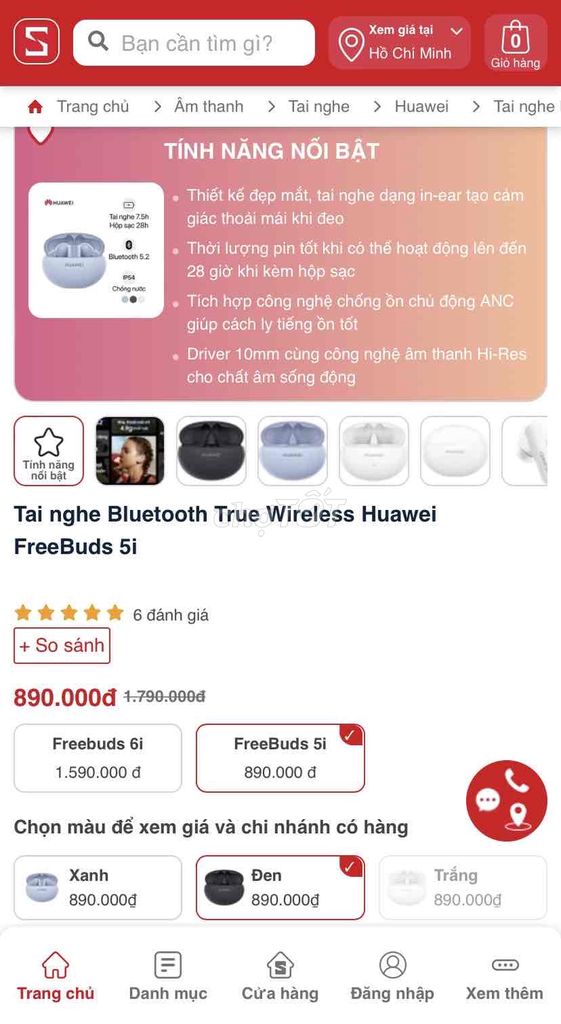 Huawei freebuds 5i new seal chính hãng