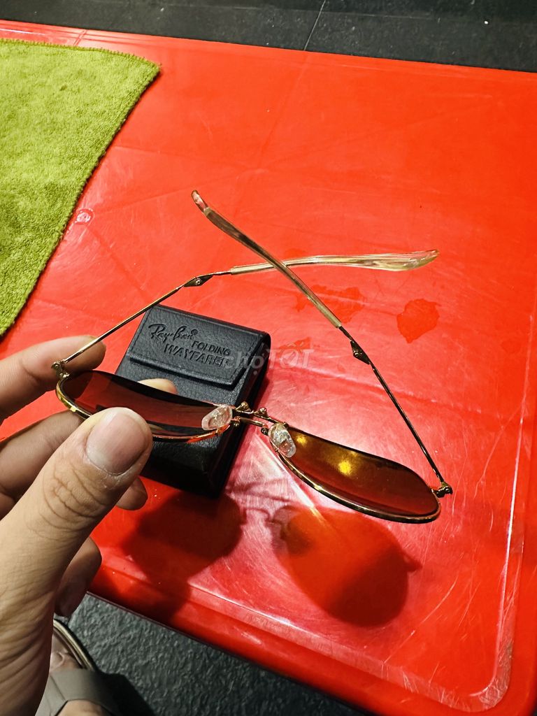 Kính RayBan made in Italy , Kính Nam ,Màu Nâu Trà