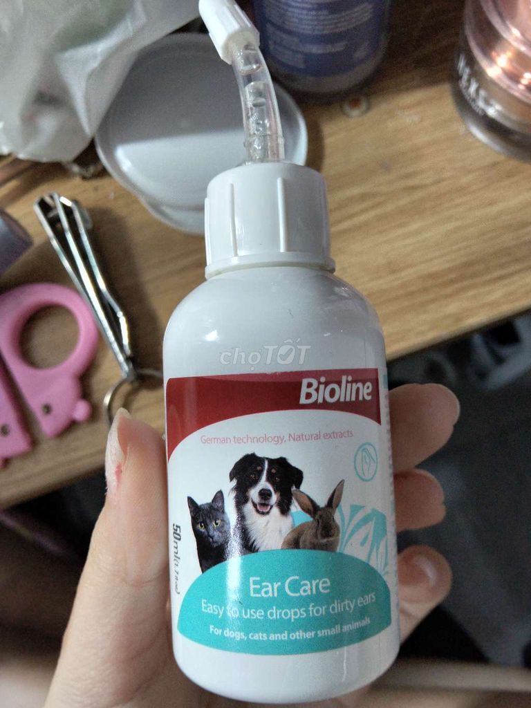 Dung dịch vệ sinh tai Bioline 50ml. Mua bán Phụ kiện, Thức ăn, Dịch vụ tại Quận 3 Tp Hồ Chí Minh được đăng bởi Thien Phucc hình 1