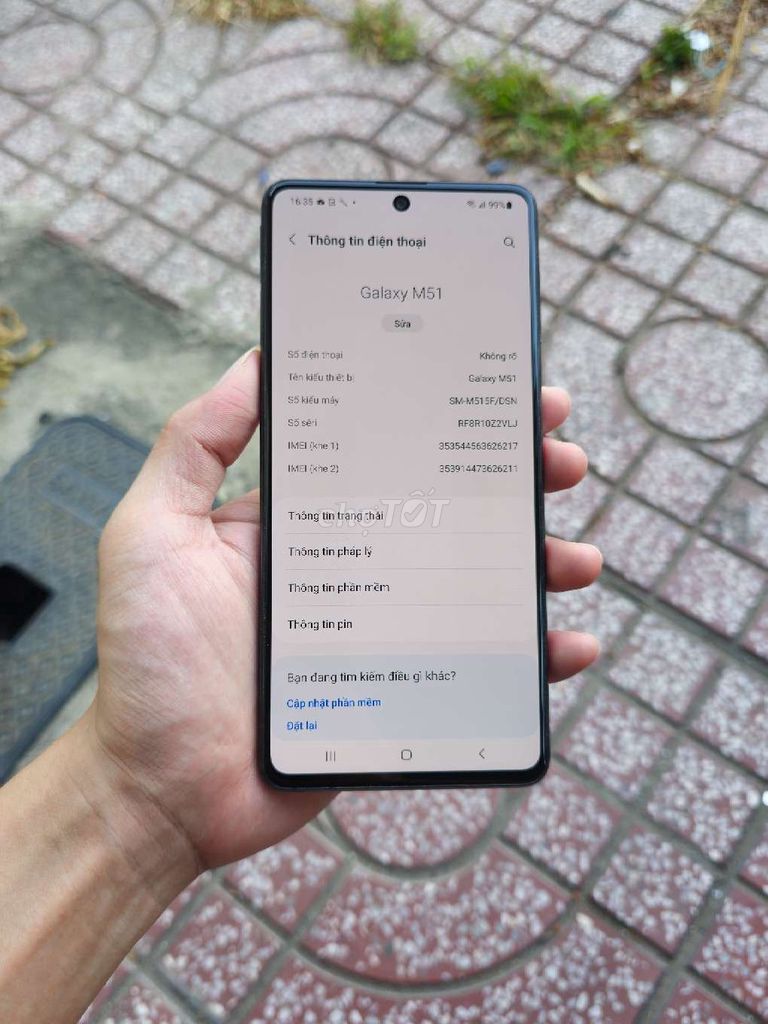 Samsung M51 8GB/128GB Màn zin mượt . pin 7000. Mua bán Điện thoại tại Quận 12 Tp Hồ Chí Minh được đăng bởi Smartphone giá kho hình 1