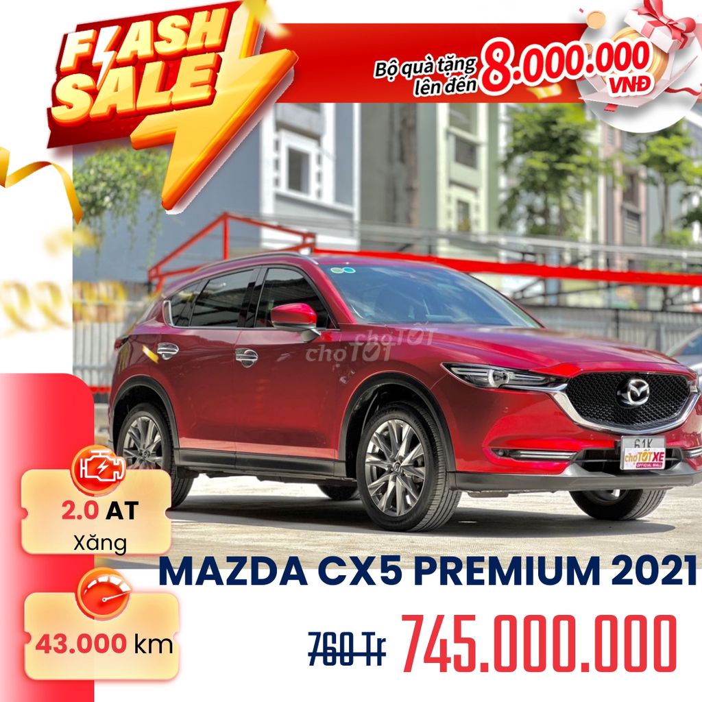 Flash Sale -Mazda CX5 2.0Premium 2021 Odo 43,000km