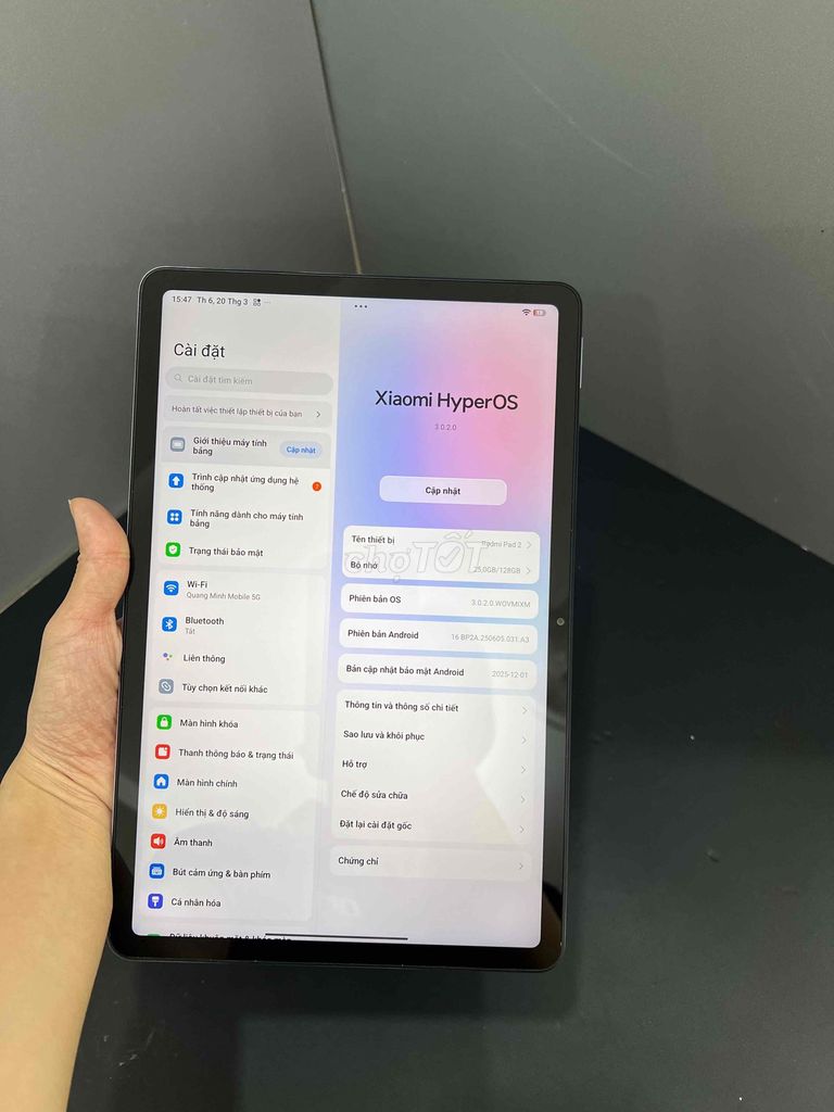Xiaomi Redmi Pad 2 6GB/128GB Xám. Mua bán Máy tính bảng tại Quận Gò Vấp Tp Hồ Chí Minh được đăng bởi Quang Minh Mobile  hình 1