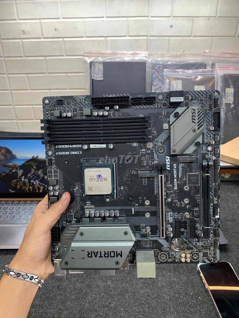 Bo mạch chủ MSI B450M Mortar. Mua bán Linh kiện (RAM, Card...) tại Quận Phú Nhuận Tp Hồ Chí Minh được đăng bởi tiến tài 770 nguyễn kiệm p4 quận phú nhuận hình 1