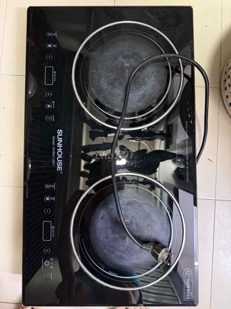 Bếp hồng ngoại đôi SUNHOUSE SHB9124MT. Mua bán Bếp, lò, đồ điện nhà bếp tại Thành phố Thanh Hóa Thanh Hóa được đăng bởi Mai Anh hình 1