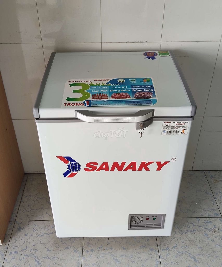 Tủ đông mini Sanaky Trắng Mới 99%. Mua bán Tủ lạnh tại Thành phố Dĩ An Bình Dương được đăng bởi DUY ANH hình 1