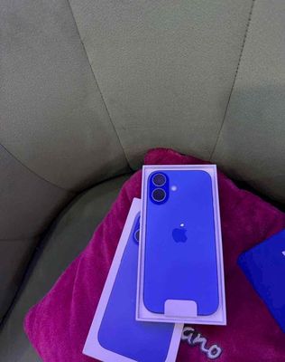 iphone 16plus 256gb blue qtế mỹ pin86 zin áp suất