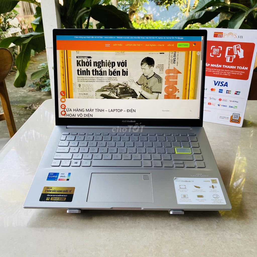 Asus Vivobook 14 A415EA i5-1135G7-8G-512G-Full Box. Mua bán Laptop tại Quận Ninh Kiều Cần Thơ được đăng bởi Võ Diện hình 1