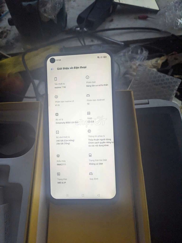Realme 7 5G r8/256 fullbox mới đầy đủ tính năng. Mua bán Điện thoại tại Quận 12 Tp Hồ Chí Minh được đăng bởi cầm điện thoại giá tôt hình 1