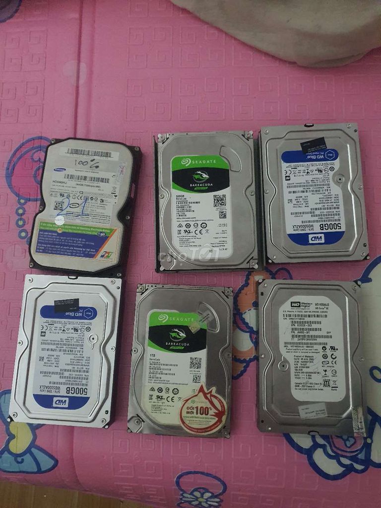 Ổ cứng HDD WD 500GB 7200rpm. Mua bán Linh kiện (RAM, Card...) tại Huyện Lý Nhân Hà Nam được đăng bởi văn thinh hình 1