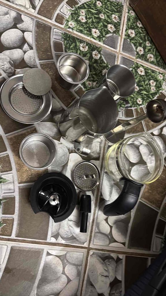 Bộ pha cà phê Inox Thủy tinh Bạc. Mua bán Dụng cụ nhà bếp tại Quận Tây Hồ Hà Nội được đăng bởi chị THu hình 1