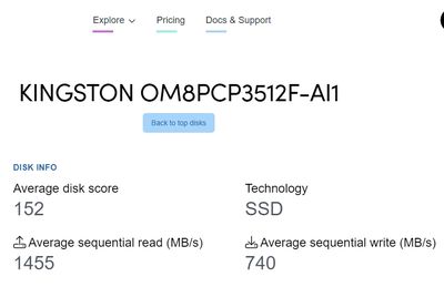 SSD M.2 2280 KINGSTON 512GB