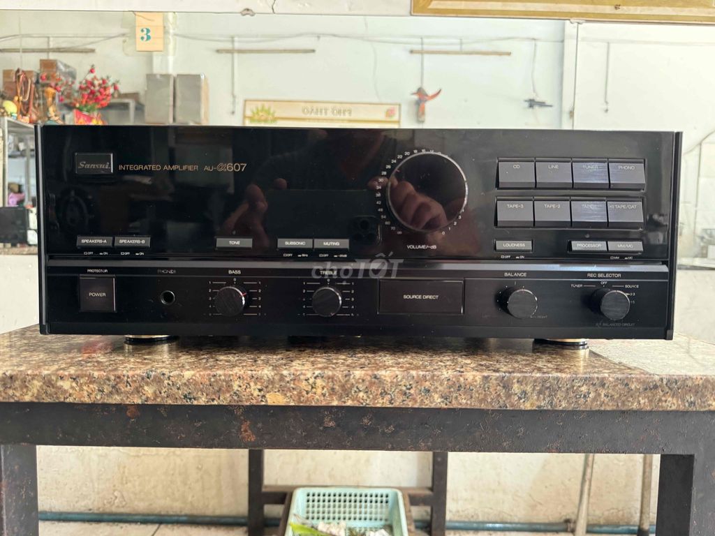 Amply Sansui AU-@607 cs-240w máy chạy 8 sò Sanken. Mua bán Tivi, Âm thanh tại Quận 12 Tp Hồ Chí Minh được đăng bởi Hoàng Thao audio hình 1