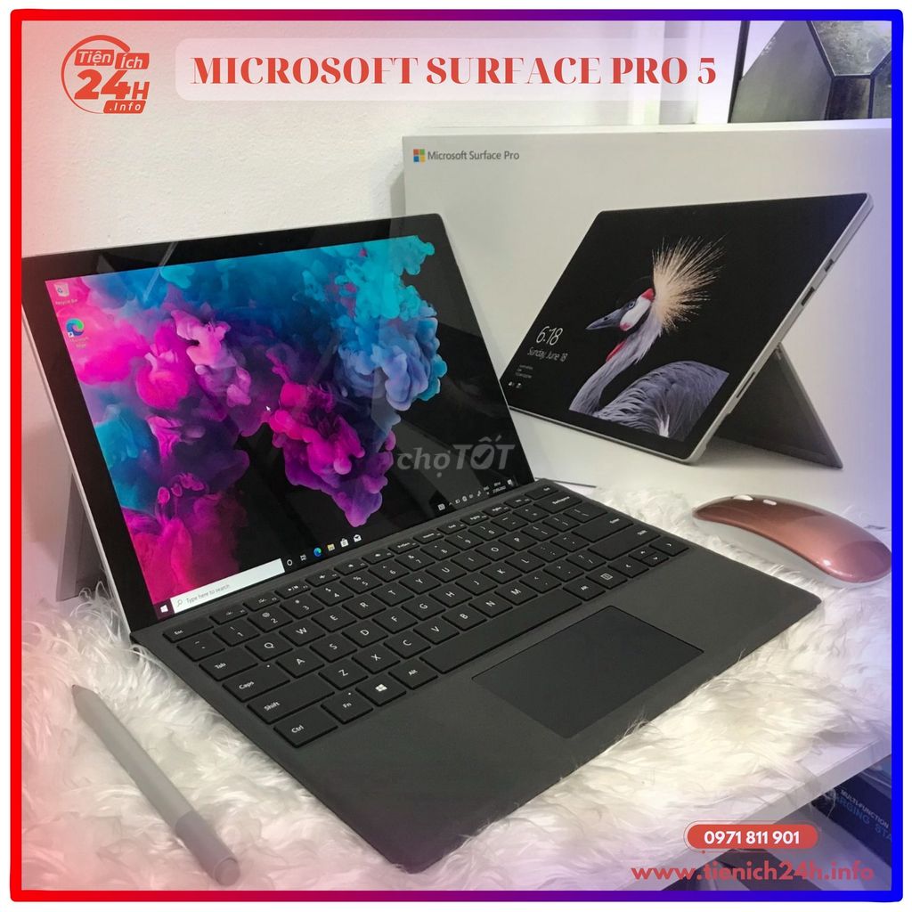 Surface Pro 5 I5 Ram 8Gb SSD 256 Likenew giá sốc