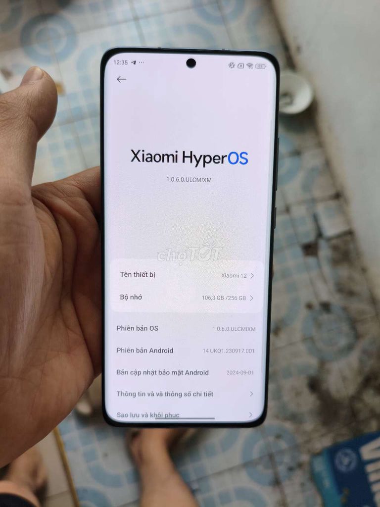 Xiaomi 12 256GB Xám. Mua bán Điện thoại tại Thành phố Vĩnh Yên Vĩnh Phúc được đăng bởi Nguyễn Thanh Hải hình 1