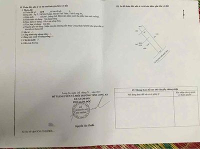 Đất Thổ Cư Mặt Tiền Nở Hậu CC. Mua bán đất tại Huyện Thủ Thừa Long An được đăng bởi Chiến