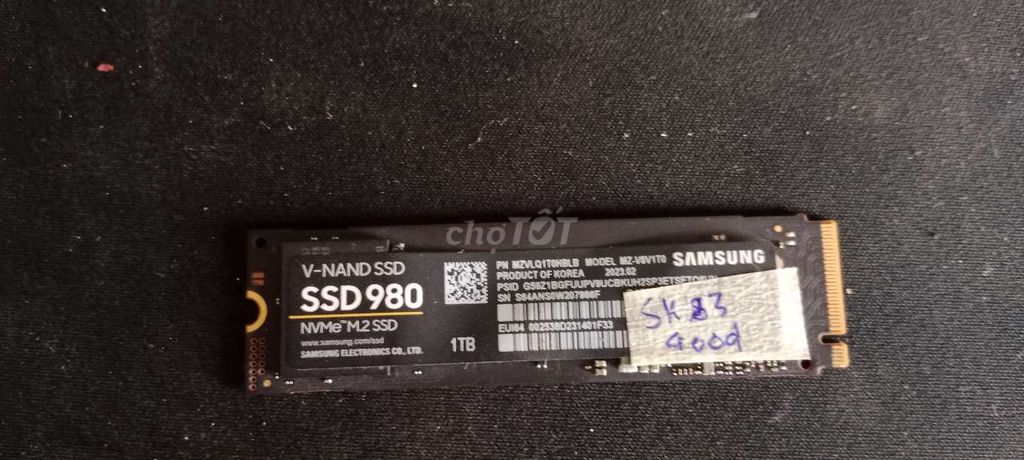 Ổ cứng SSD Nvme Samsung 980 1TB. Mua bán Linh kiện (RAM, Card...) tại Quận Thanh Khê Đà Nẵng được đăng bởi văn duy hình 1