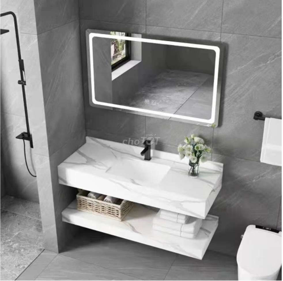 Bộ bàn đá 2 tầng chậu rửa lavabo