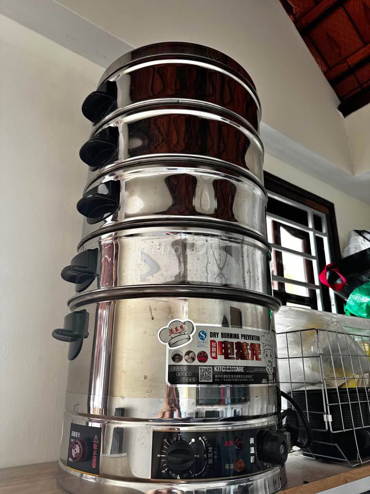 Nồi hấp điện Inox 5 tầng 38cm. Mua bán Bếp, lò, đồ điện nhà bếp tại Quận Gò Vấp Tp Hồ Chí Minh được đăng bởi yen hình 1