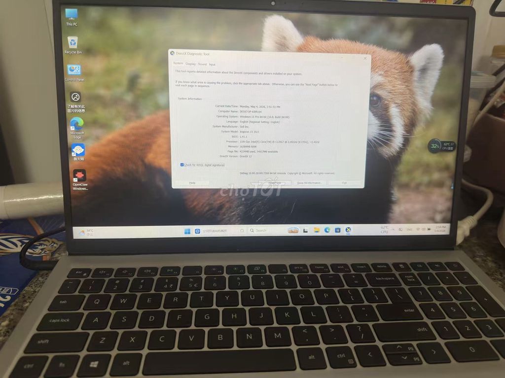 Dell Inspiron 15 i5 8GB/256GB. Mua bán Laptop tại Quận 1 Tp Hồ Chí Minh được đăng bởi zhang hình 1