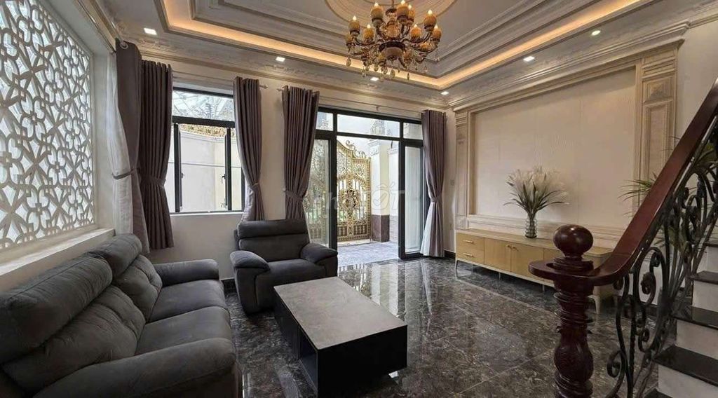 1-этажная 3-этажная вилла с 4 спальнями 7x12 м KDC, район рынка Ле Тхи, 7