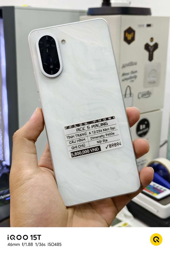 Oneplus Ace 5 Racing Trắng 256GB 7100mah 80W. Mua bán Điện thoại tại Quận Ninh Kiều Cần Thơ được đăng bởi Zelda Phone hình 1