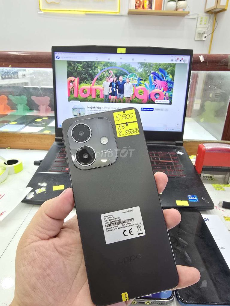 Oppo A3 8GB 256GB Đen. Mua bán Điện thoại tại Thành phố Long Xuyên An Giang được đăng bởi Facebook Cầm Đồ Thúy Vân hình 1
