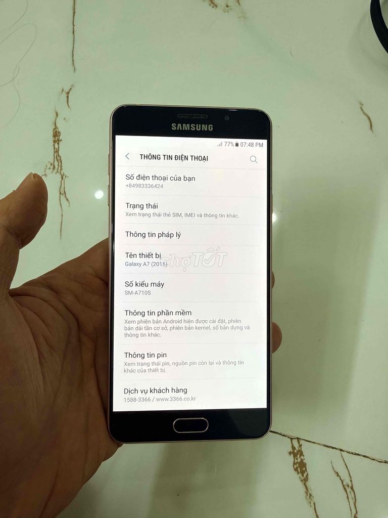 Bán Samsung A710 zin cũ màn zin amoled. Mua bán Điện thoại tại Quận Hà Đông Hà Nội được đăng bởi Mạnh Mobile hình 1