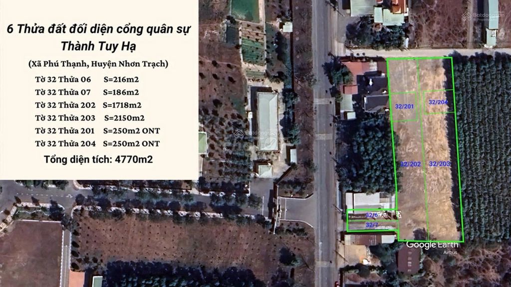 Chính chủ rao bán 4.770m2 tại Đường Quách Thị Trang