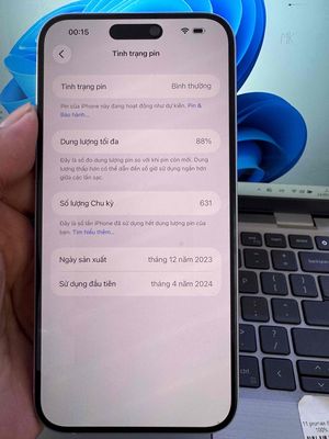 iPhone 15 Plus 128GB Xanh