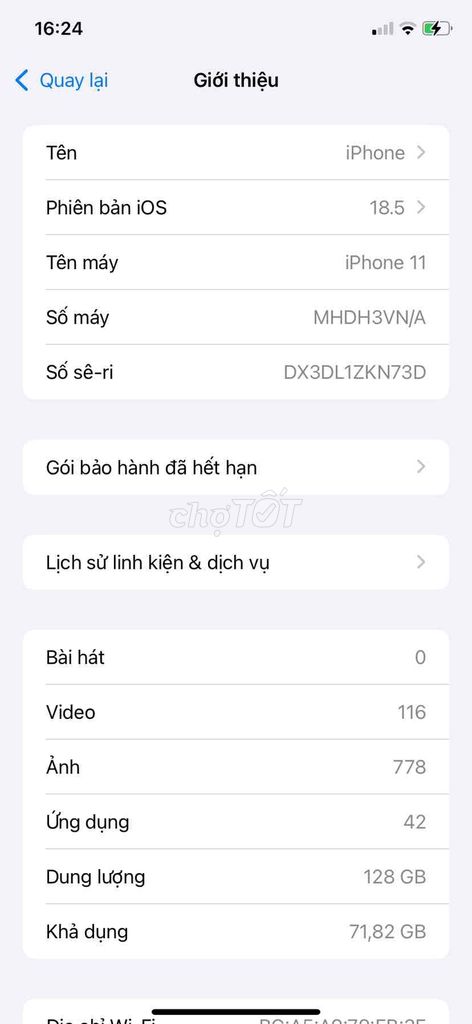 iphone 11 VNA full zin. Mua bán Điện thoại tại Quận Ngũ Hành Sơn Đà Nẵng được đăng bởi Khoan hình 3