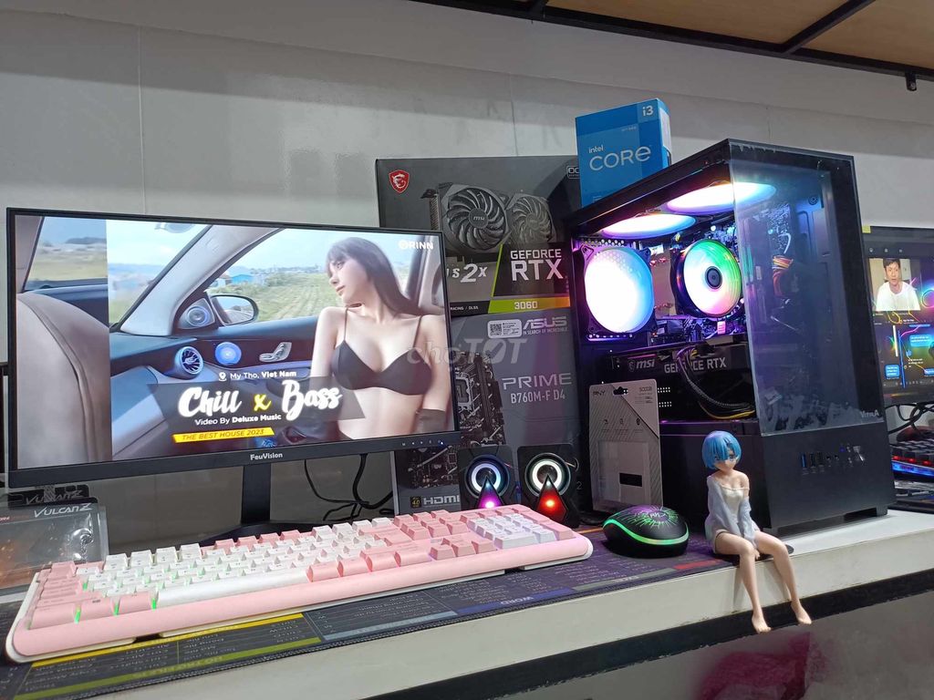 PC GAMING Led: Core i3 12100F_GTX1650_FULL NEW