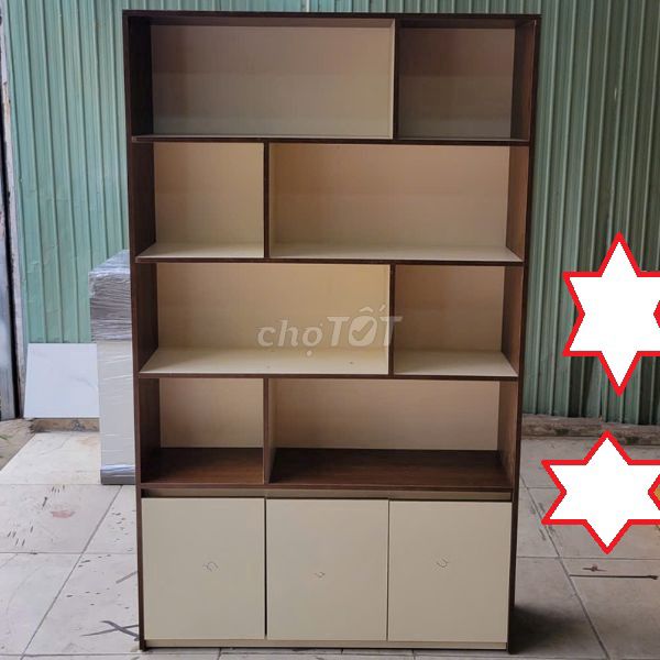Tủ kệ gỗ MDF Nâu kem,tủ trưng bày, tủ kệ hồ sơ đẹp. Mua bán Tủ, kệ gia đình tại Quận Gò Vấp Tp Hồ Chí Minh được đăng bởi Kho Đồ cũ Phú Nhàn hình 1
