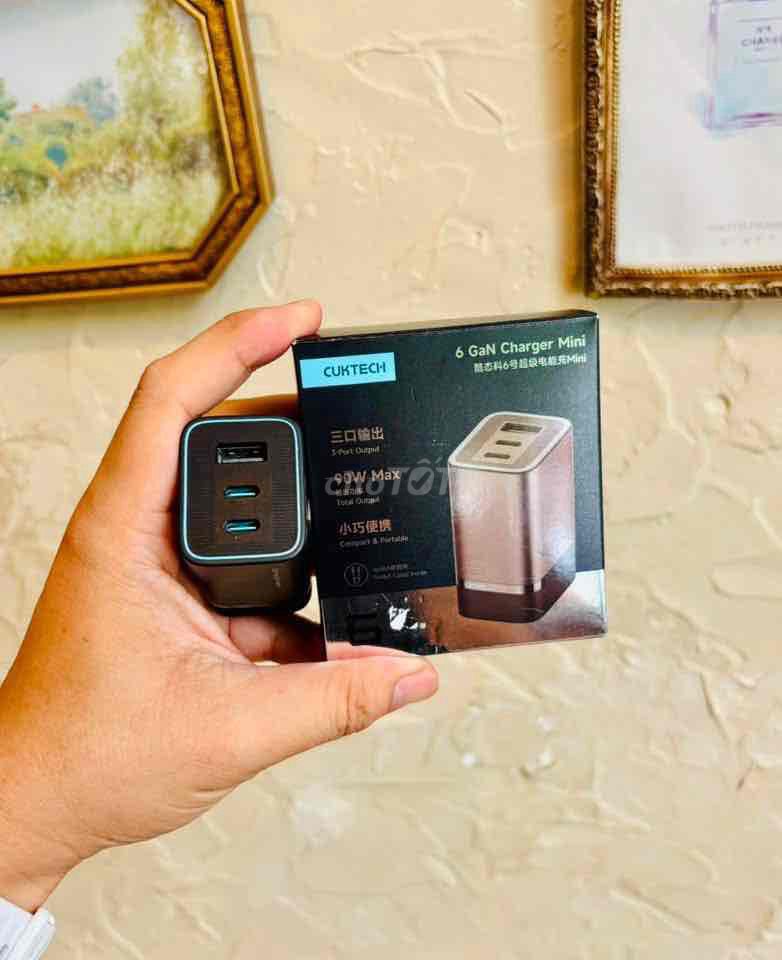 Củ sạc CUKTECH 6 MINI 2C1A 90W Sạc nhanh. Mua bán Phụ kiện (Màn hình, Chuột...) tại Quận 10 Tp Hồ Chí Minh được đăng bởi Huyn Bin hình 1