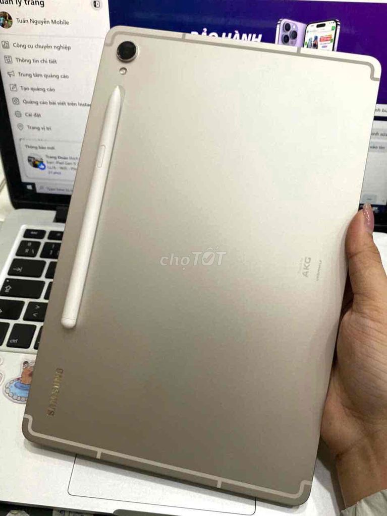 Samsung Galaxy Tab S9 256G Xám VN/A Bản wifi. Mua bán Máy tính bảng tại Quận 3 Tp Hồ Chí Minh được đăng bởi Tuấn Nguyễn hình 1