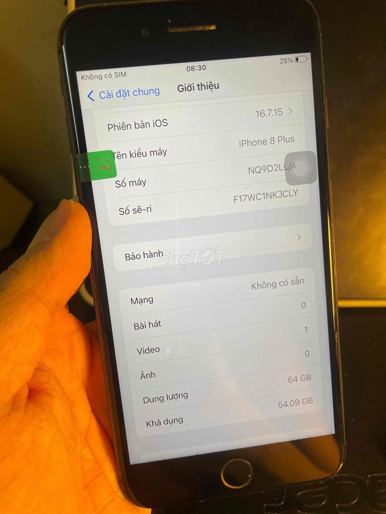 iPhone 8 Plus 64GB Đen Đã dùng. Mua bán Điện thoại tại Quận Nam Từ Liêm Hà Nội được đăng bởi Bùi Thanh Phong hình 1