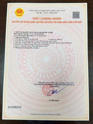 Đất 5x21 hẻm xe hơi xẹc Đông Thạnh 4