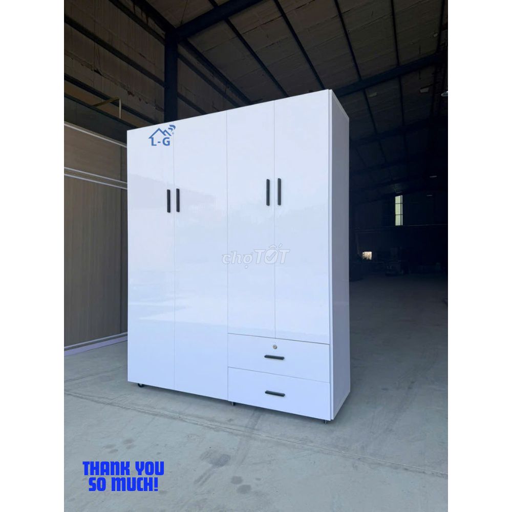 TỦ NHỰA ĐÀI LOAN 4 CÁNH – GIÁ TỐT TẠI XƯỞNG. Mua bán Tủ, kệ gia đình tại Quận 8 Tp Hồ Chí Minh được đăng bởi GIƯỜNG SẮT SƠN LÂM hình 1