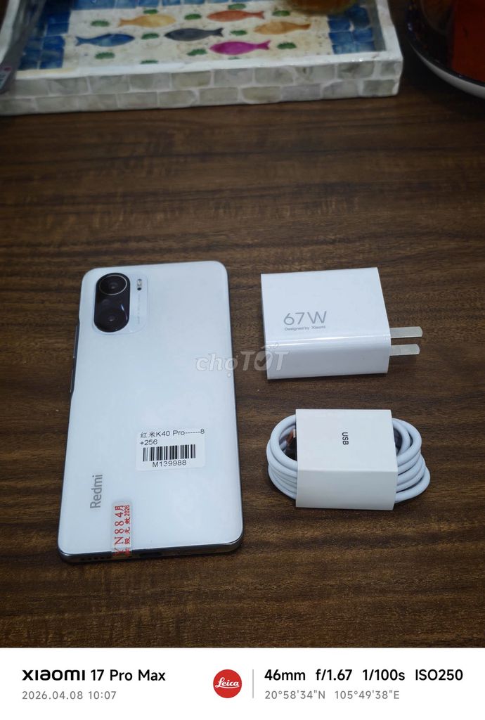 Redmi K40 Pro 8/256 Quốc Tế sạc 67w có ship COD. Mua bán Điện thoại tại Quận Hoàng Mai Hà Nội được đăng bởi Trần Ngọc Hiếu hình 1