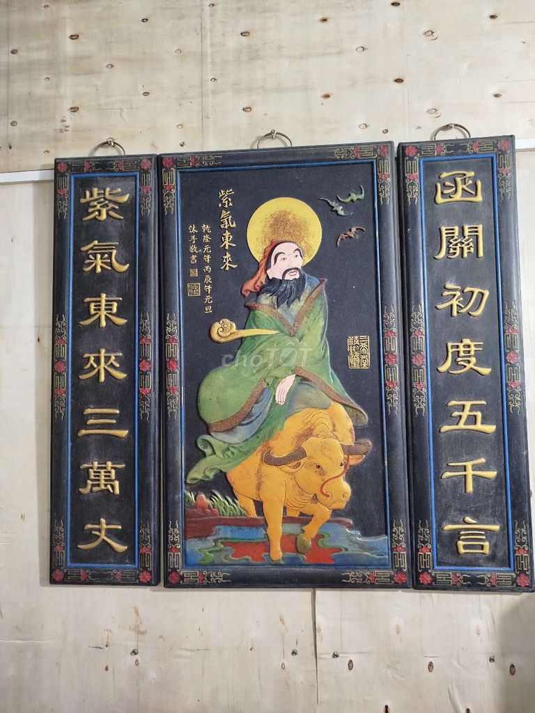 Phù điêu Gỗ sơn thiếp Lão Tử cưỡi trâu Cổ điển. Mua bán Đồ sưu tầm, đồ cổ tại Huyện Đoan Hùng Phú Thọ được đăng bởi Phong nguyễn hình 1