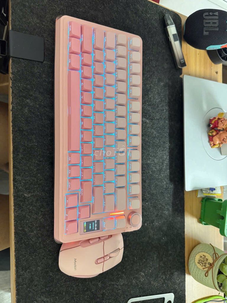 Bàn phím cơ AULA S75 Pro Hồng / Chuột Meetion DPI. Mua bán Phụ kiện (Màn hình, Chuột...) tại Quận Gò Vấp Tp Hồ Chí Minh được đăng bởi Đỗ Minh triết hình 1